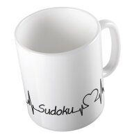 Kaffeetasse Sudoku Weiß 330ml