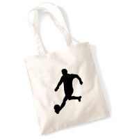 Jutebeutel Fußball Soccer 10 Liter