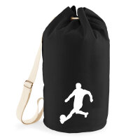 Seesack Fußball Soccer 20 Liter Rucksack Black