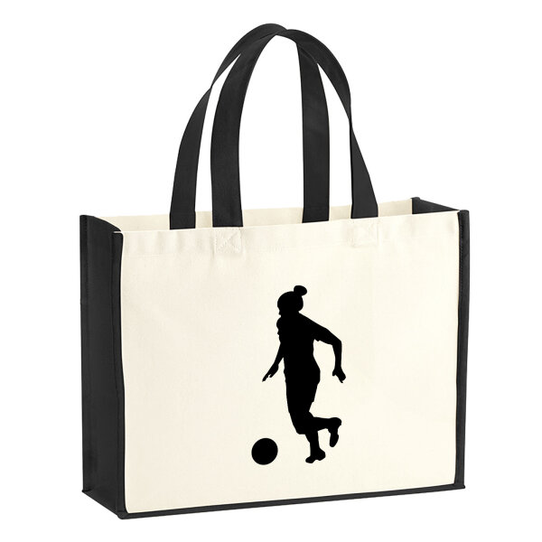 Jutetasche Soccer Fußball 21 Liter Black