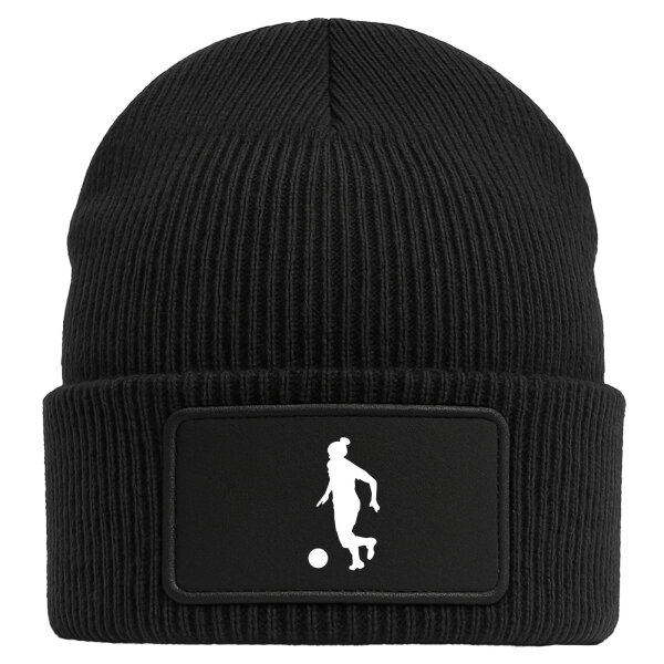 Beanie Soccer Fußball Black Mütze