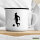 Emaille Tasse Soccer Fußball 300ml Vintage Emaille Becher