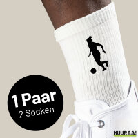 Socken Soccer Fußball Größe 37/46 White Motiv Tennissocken