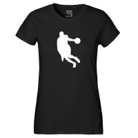 Damen T-Shirt Basketball Silhouette Größe XS-XXL
