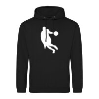 Unisex Hoodie Basketball Silhouette Größe S-3XL