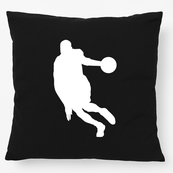 Kissen Basketball Silhouette 40x40cm