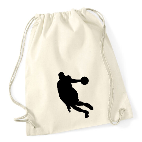 Turnbeutel Basketball Silhouette 12 Liter
