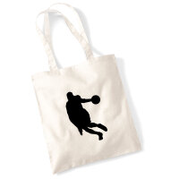Jutebeutel Basketball Silhouette 10 Liter