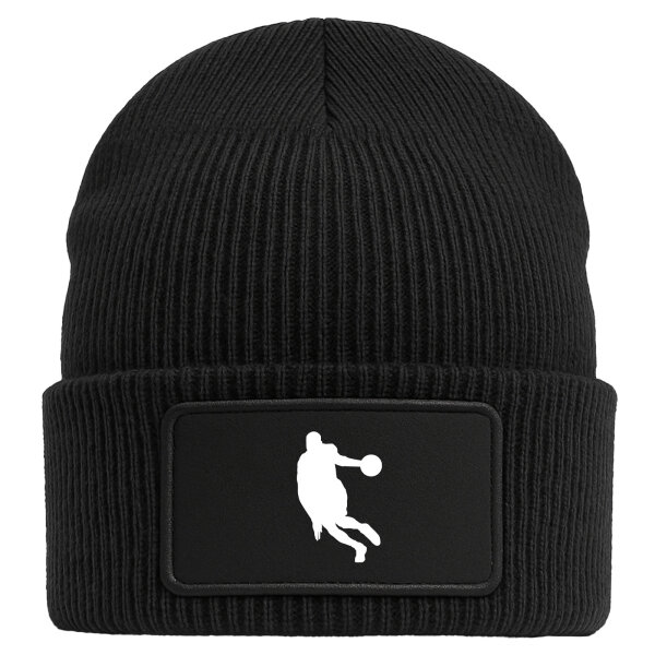 Beanie Basketball Silhouette Black Mütze