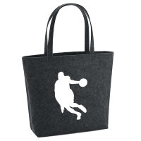 Filzshopper Basketball Silhouette 22 Liter Filztasche