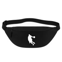 Bauchtasche Basketball Silhouette 2,5 Liter Black Crossbody Bag