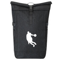 Kurierrucksack Basketball Silhouette 30-44 Liter Black...