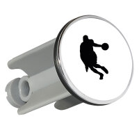 Waschbeckenstöpsel Basketball Silhouette 4cm...
