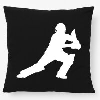 Kissen Cricket Silhouette 40x40cm
