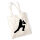 Jutebeutel Cricket Silhouette 10 Liter