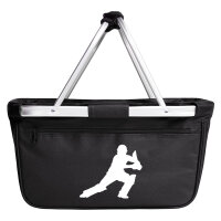 Einkaufskorb faltbar Cricket Silhouette 20 Liter...