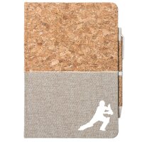 Notizbuch A5 Cricket Silhouette 80 Blatt inkl....