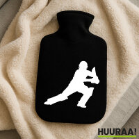 Wärmflasche Cricket Silhouette