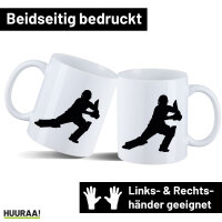 Kaffeetasse Cricket Silhouette 330ml