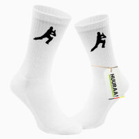 Socken Cricket Silhouette Größe 37/46 White Motiv Tennissocken