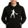 Unisex Hoodie Tennis Silhouette Größe S-3XL