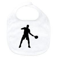 Baby Lätzchen Tennis Silhouette