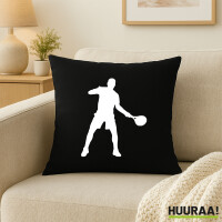 Kissen Tennis Silhouette 40x40cm