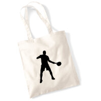Jutebeutel Tennis Silhouette 10 Liter