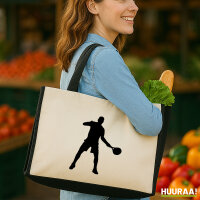 Jutetasche Tennis Silhouette 21 Liter Black
