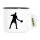 Emaille Tasse Tennis Silhouette 300ml Vintage Emaille Becher
