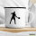 Emaille Tasse Tennis Silhouette 300ml Vintage Emaille Becher