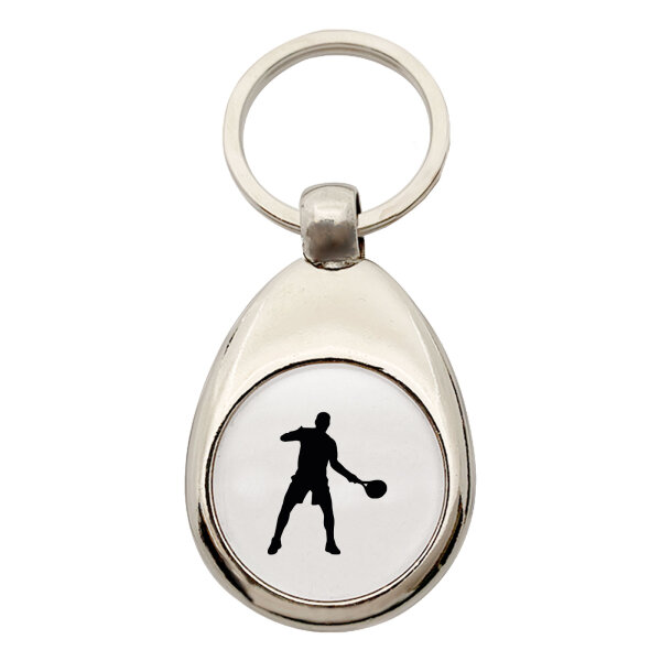 Schlüsselanhänger Tennis Silhouette