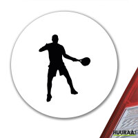 Aufkleber Tennis Silhouette 10cm Sticker