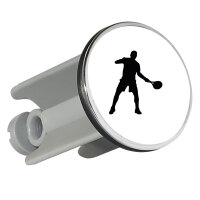 Waschbeckenstöpsel Tennis Silhouette 4cm Abflussstopfen