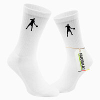 Socken Tennis Silhouette Größe 37/46 White Motiv Tennissocken