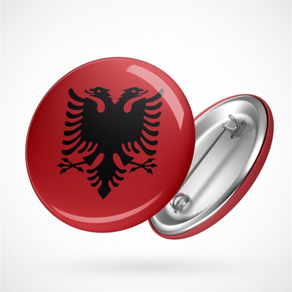 Button Albania Größe 59mm