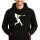 Unisex Hoodie Baseball Silhouette Größe S-3XL