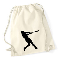 Turnbeutel Baseball Silhouette 12 Liter