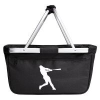 Einkaufskorb faltbar Baseball Silhouette 20 Liter...