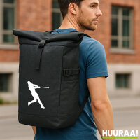 Kurierrucksack Baseball Silhouette 30-44 Liter Black Melange