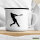 Emaille Tasse Baseball Silhouette 300ml Vintage Emaille Becher