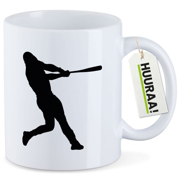 Kaffeetasse Baseball Silhouette 330ml