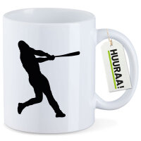 Kaffeetasse Baseball Silhouette 330ml