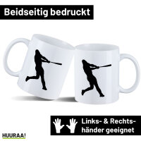 Kaffeetasse Baseball Silhouette 330ml