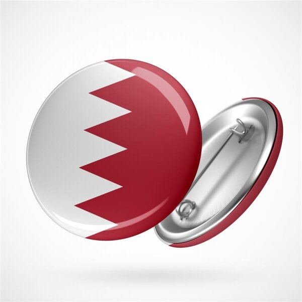 Button Bahrain Flagge Größe 59mm