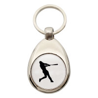 Schlüsselanhänger Baseball Silhouette