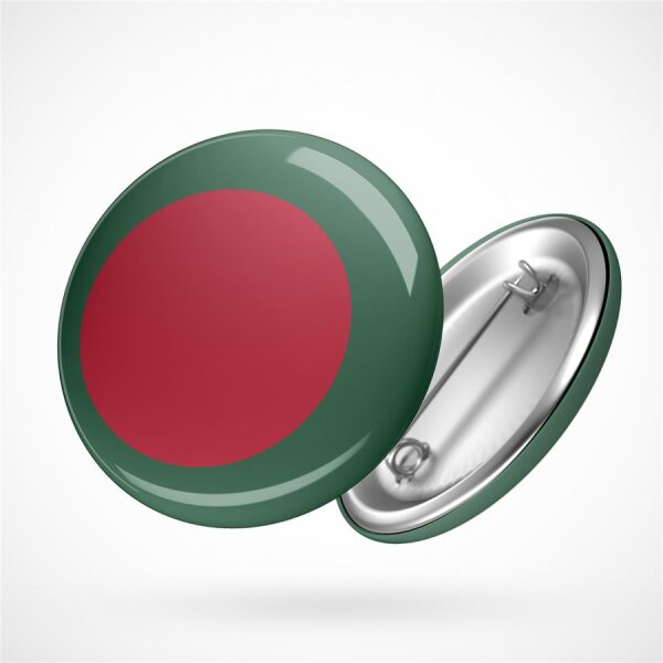 Button Bangladesch Flagge Größe 59mm