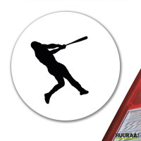 Aufkleber Baseball Silhouette 10cm Sticker