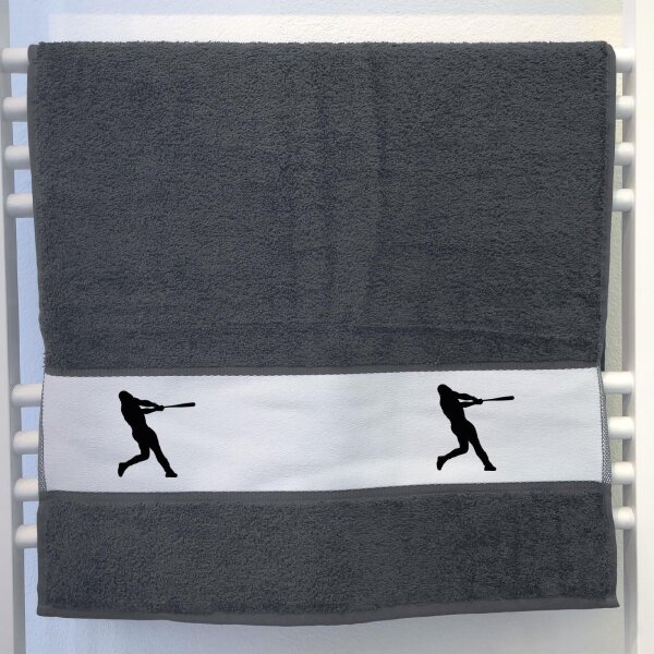 Handtuch Baseball Silhouette 50x100cm
