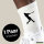 Socken Baseball Silhouette Größe 37/46 White Motiv Tennissocken